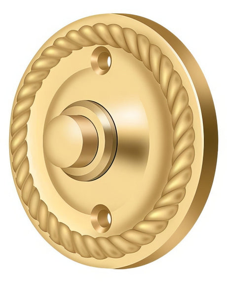 Deltana BBRR213CR003 lifetime polished brass door bell