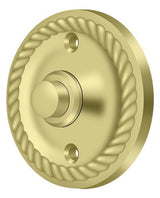 Deltana BBRR213U3 polished brass door bell