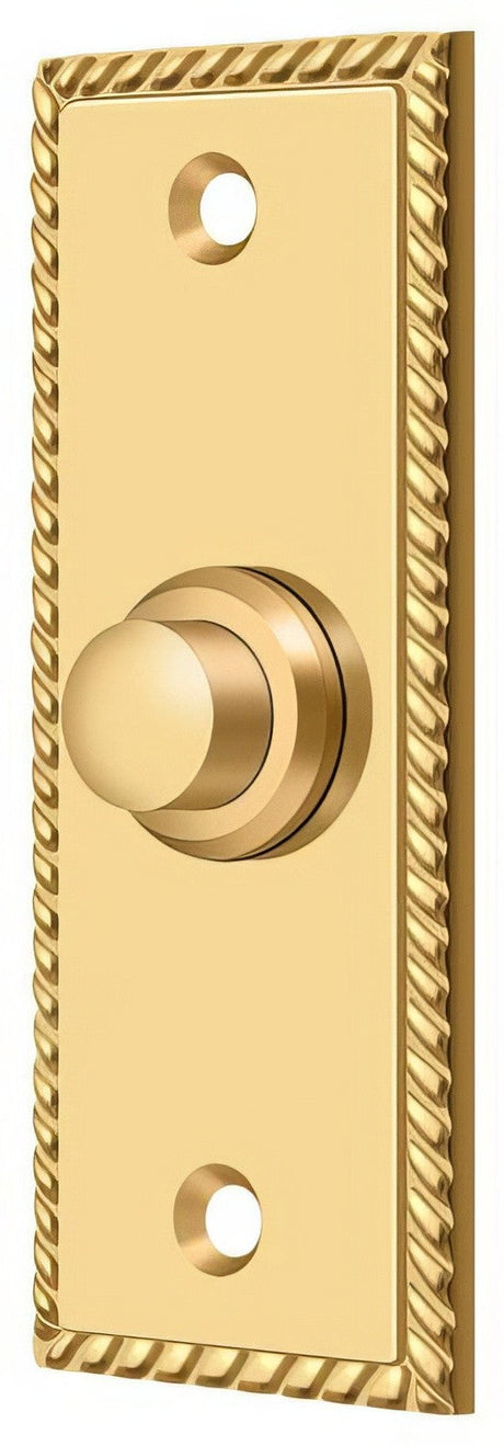 Deltana BBSR333CR003 lifetime polished brass door bell