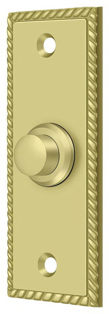 Deltana BBSR333U3 polished brass door bell