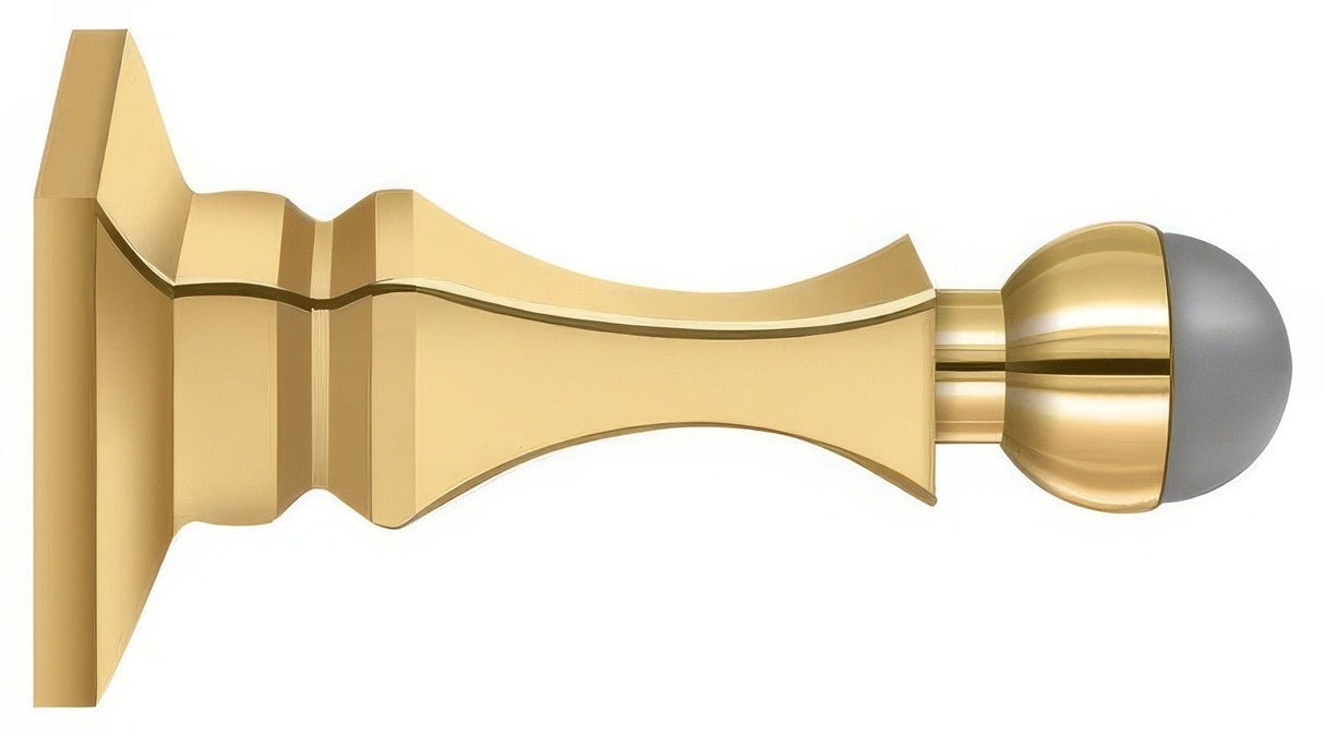 Deltana BDH35UCR003 lifetime polished brass baseboard door stop