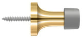 Deltana BDS125CR003 lifetime polished brass baseboard door stop