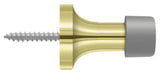 Deltana BDS125U3 polished brass baseboard door stop