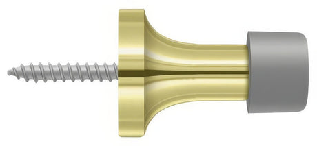 Deltana BDS125U3 polished brass baseboard door stop
