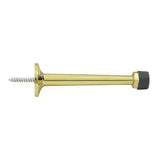 Deltana BDS425U3-UNL unlacquered bright brass baseboard door stop