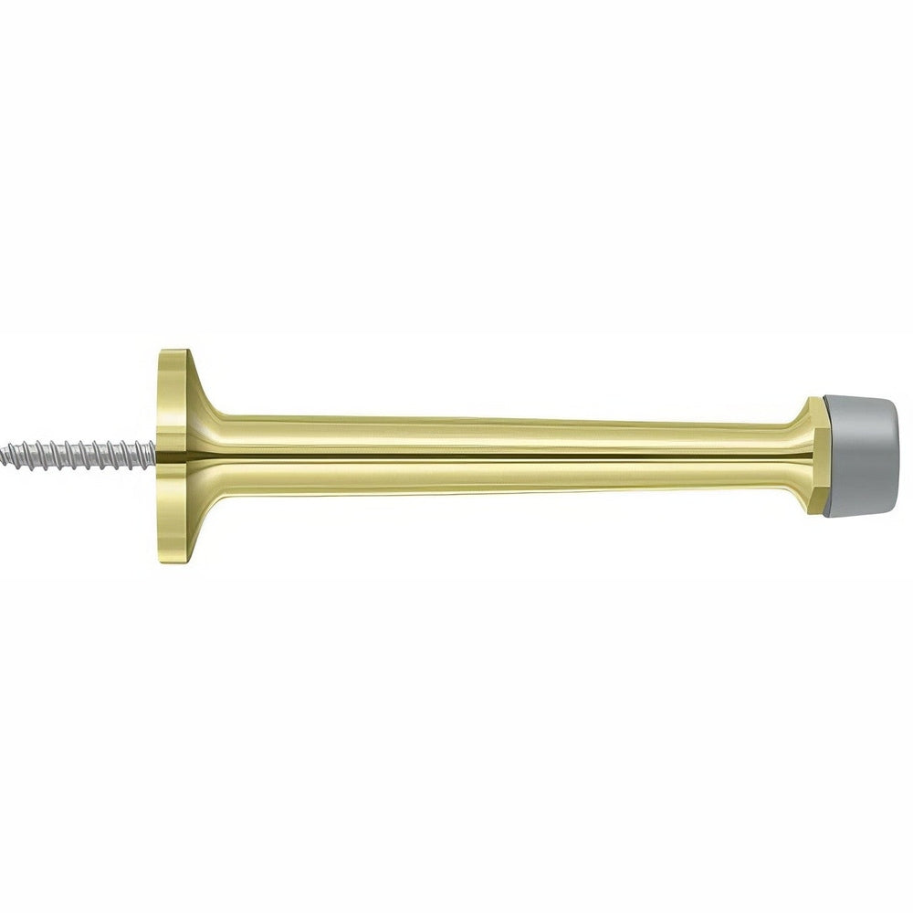 Deltana BDS425U3 polished brass baseboard door stop