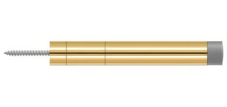Deltana BDS450CR003 lifetime polished brass baseboard door stop