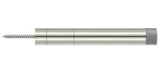 Deltana BDS450U14 bright nickel baseboard door stop