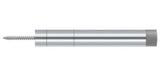 Deltana BDS450U26 polished chrome baseboard door stop