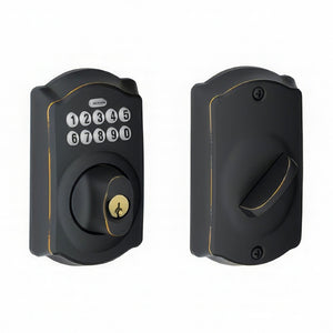 Schlage BE365-CAM Electronic Security Camelot Keypad Deadbolt