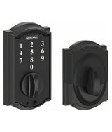 Schlage BE375CAM622 matte black keyless deadbolt