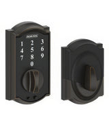 Schlage BE375CAM716 aged bronze keyless deadbolt