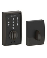 Schlage BE375CEN716 aged bronze touchscreen deadbolt