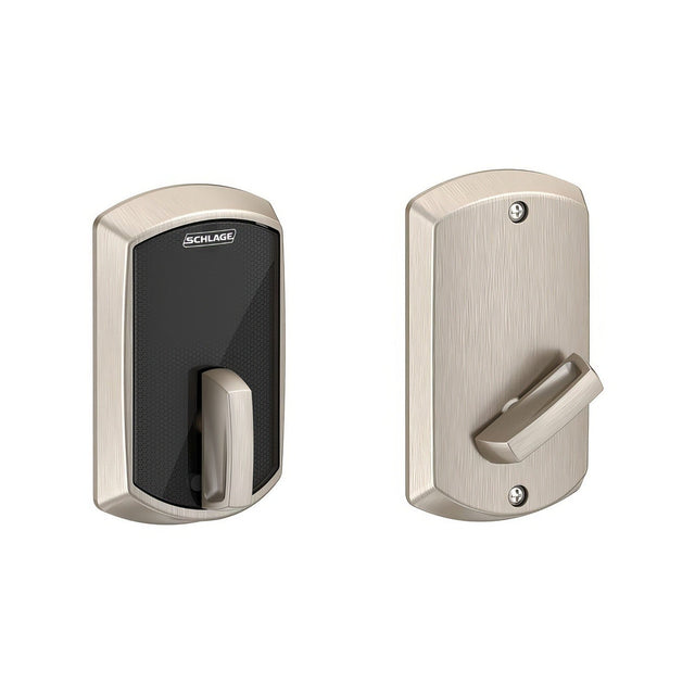 Schlage BE467FGRW619 satin nickel touchscreen deadbolt