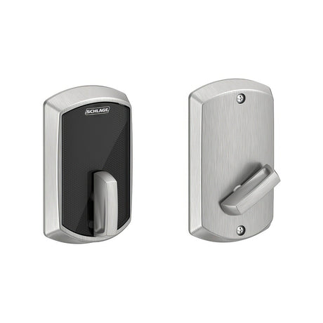 Schlage BE467FGRW626 satin chrome touchscreen deadbolt