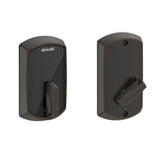 Schlage BE467FGRW716 aged bronze touchscreen deadbolt