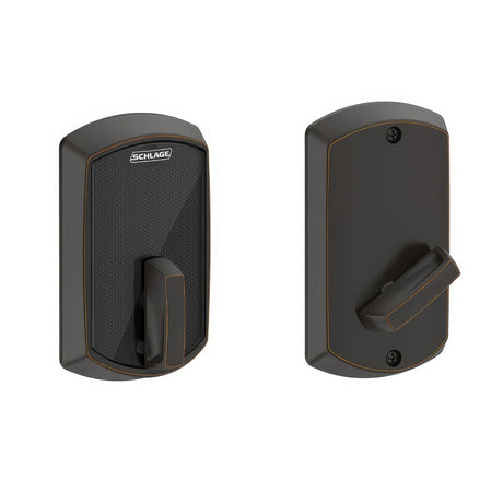 Schlage BE467FGRW716 aged bronze touchscreen deadbolt