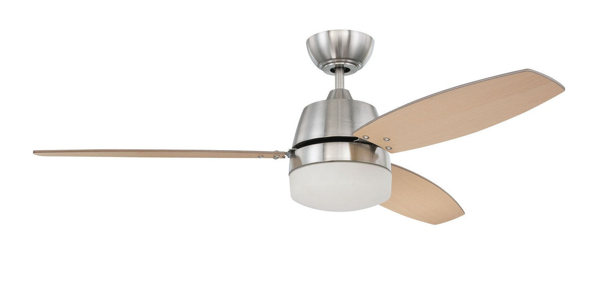 Craftmade BEL52BNK3-LED brushed polished nickel ceiling fan blades included