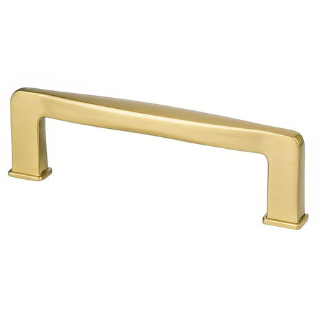 Berenson 1246-1MDB-P Subtle Surge 3-3/4" Center to Center Handle Cabinet Pull Modern Brushed Gold