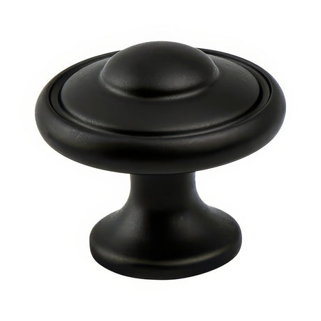 Berenson 2927-155-P Euro Traditions 1-3/16" Mushroom Cabinet Knob Matte Black