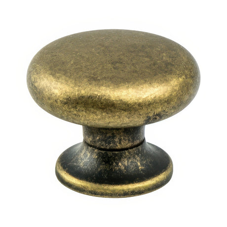 Berenson 2957-1DAB-C Euro Retro Knob 1-3/16" Diametermeter Dull Antique Brass