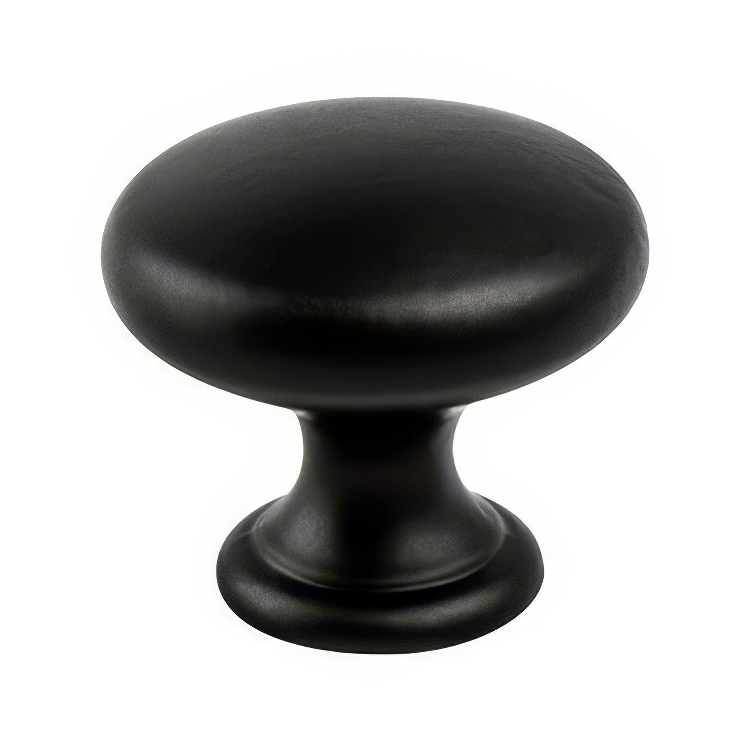 Berenson 9434-4055-P Advantage Plus Contemporary Four Wide 1-1/4" Diameter Round Cabinet Knob Matte Black