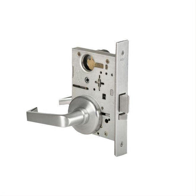 Best Access 45H7D15H626RH Mortise Lock 7 Pin Storeroom 15 Lever with H Rose Right Hand Satin Chrome