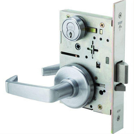 Best Access 45H7R15H626RH Mortise Lock 7 Pin Classroom 15 Lever with H Rose Right Hand Satin Chrome
