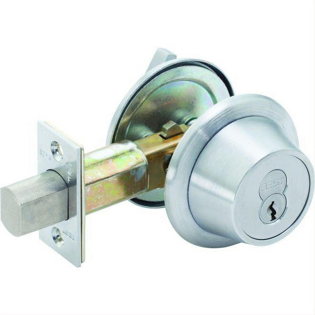 Best Access 8T37SSTK626 8T Series 2-3/4" Backset 7 Pin Classroom Deadbolt Standard Strike Less Core Satin Chrome