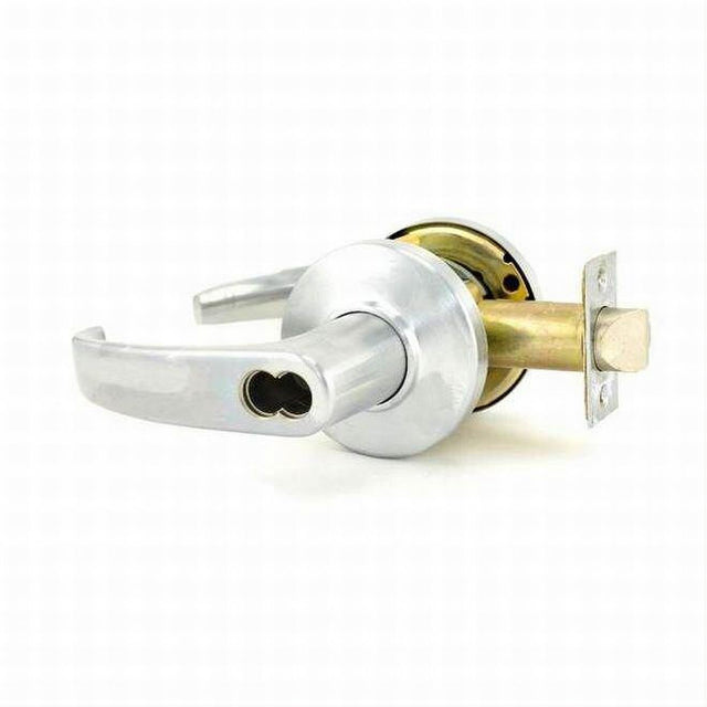 Best Access 9K37D14CS3626 9K Series 2-3/4" Backset 7 Pin Storeroom 14 Lever and C Rose with ANSI Strike Less Core Satin Chrome