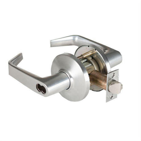 Best Access 9K37W15DSTK626 9K Series 2-3/4" Backset 7 Pin Institutional 15 Lever and D Rose with Standard Strike Less Core Satin Chrome