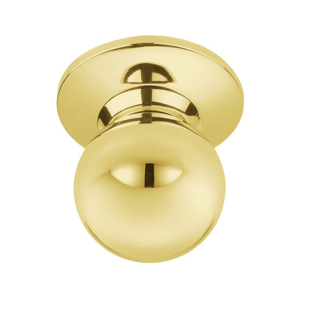 Better Home Products 10303PB Marina Ball Dummy Door Knob - Polished Brass