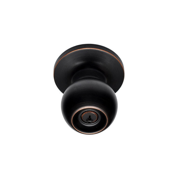 Better Home Products 10511DB Marina Ball Keyed Entry Door Knob - Dark Bronze