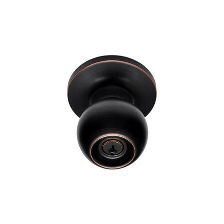 Better Home Products 10511DB Marina Ball Keyed Entry Door Knob - Dark Bronze