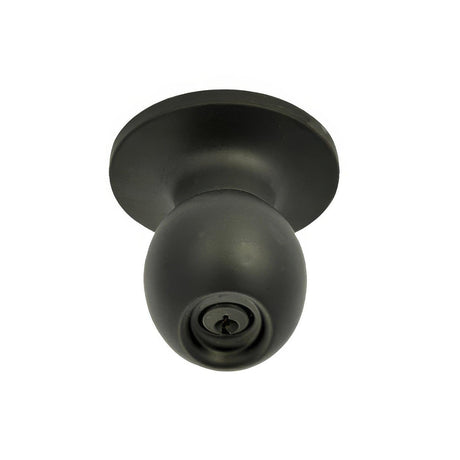 Better Home Products 21544BLK Miraloma Keyed Entry Door Knob Matte Black