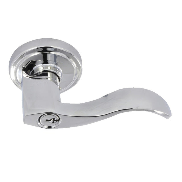 Better Home Products 25588CHRT Twin Peaks Right Hand Keyed Entry Door Lever Chrome
