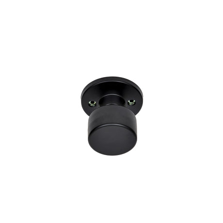 Better Home Products 47944BLK Mission Bell handleset trim knob with round rosette in matte black