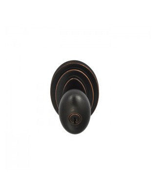 Better Home Products 49511DB Nob Hill Keyed Entry Door Knob Dark Bronze