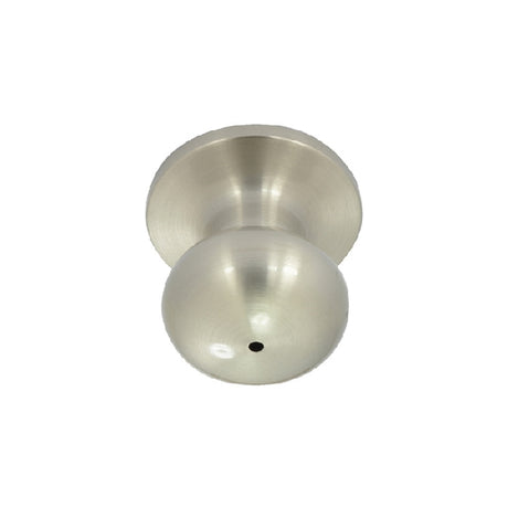 Better Home Products 52215SN Noe Valley Mushroom Privacy Door Knob - Satin Nickel