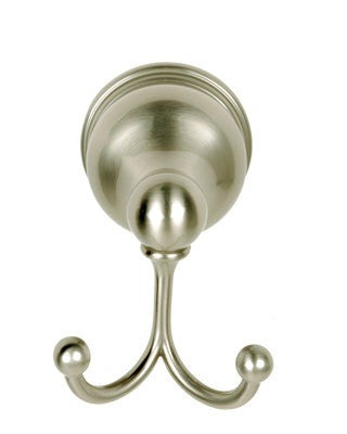 Better Home Products 5702SN West Portal Double Robe Hook Satin Nickel