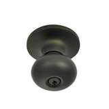 Better Home Products 92511DB Noe Valley Mushroom Keyed Entry Door Knob Dark Bronze
