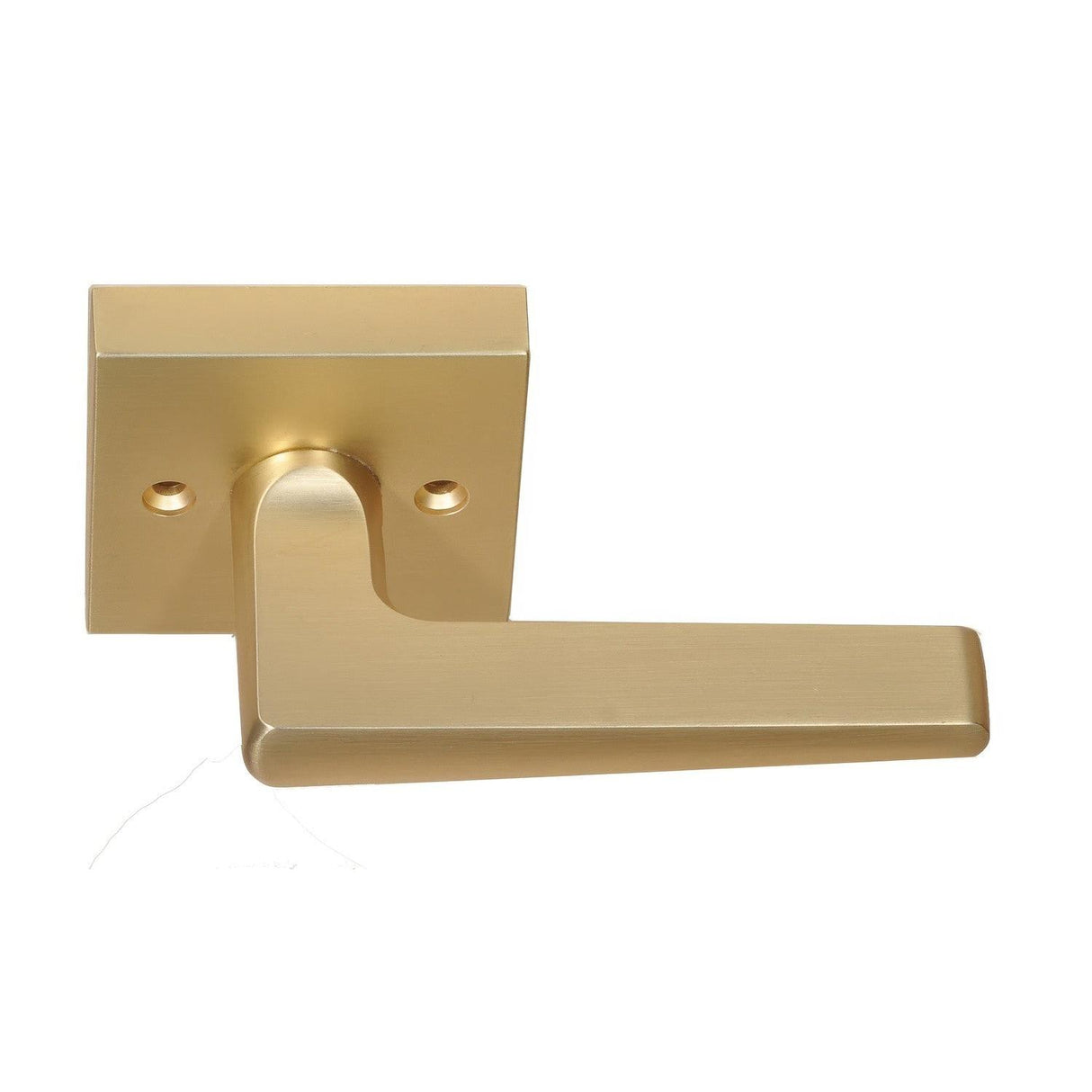 Better Home Products 95904SB Tiburon Handleset Trim with Square Rosette Satin Brass
