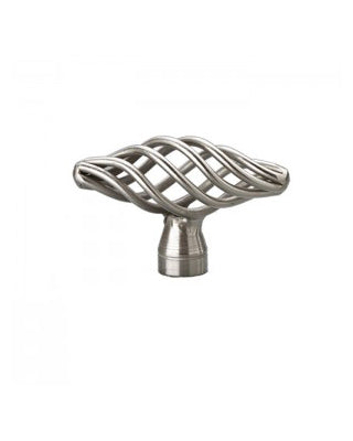 Better Home Products BHP022SN 2" Wide Satin Nickel Cabinet Bar Knob