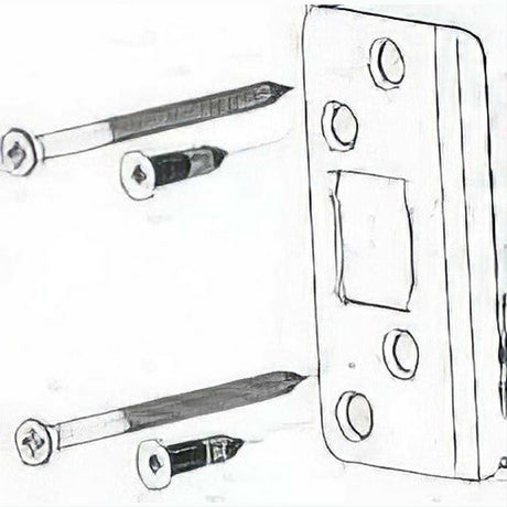 Better Home Products EXDESTSN EXDEST Extended Deadbolt Strikeplate, with 3" screws Satin Nickel