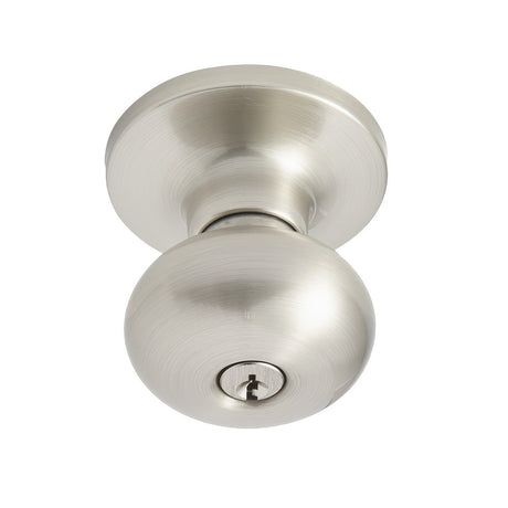 Better Home Products 82544BLK matte black keyed entry door knob