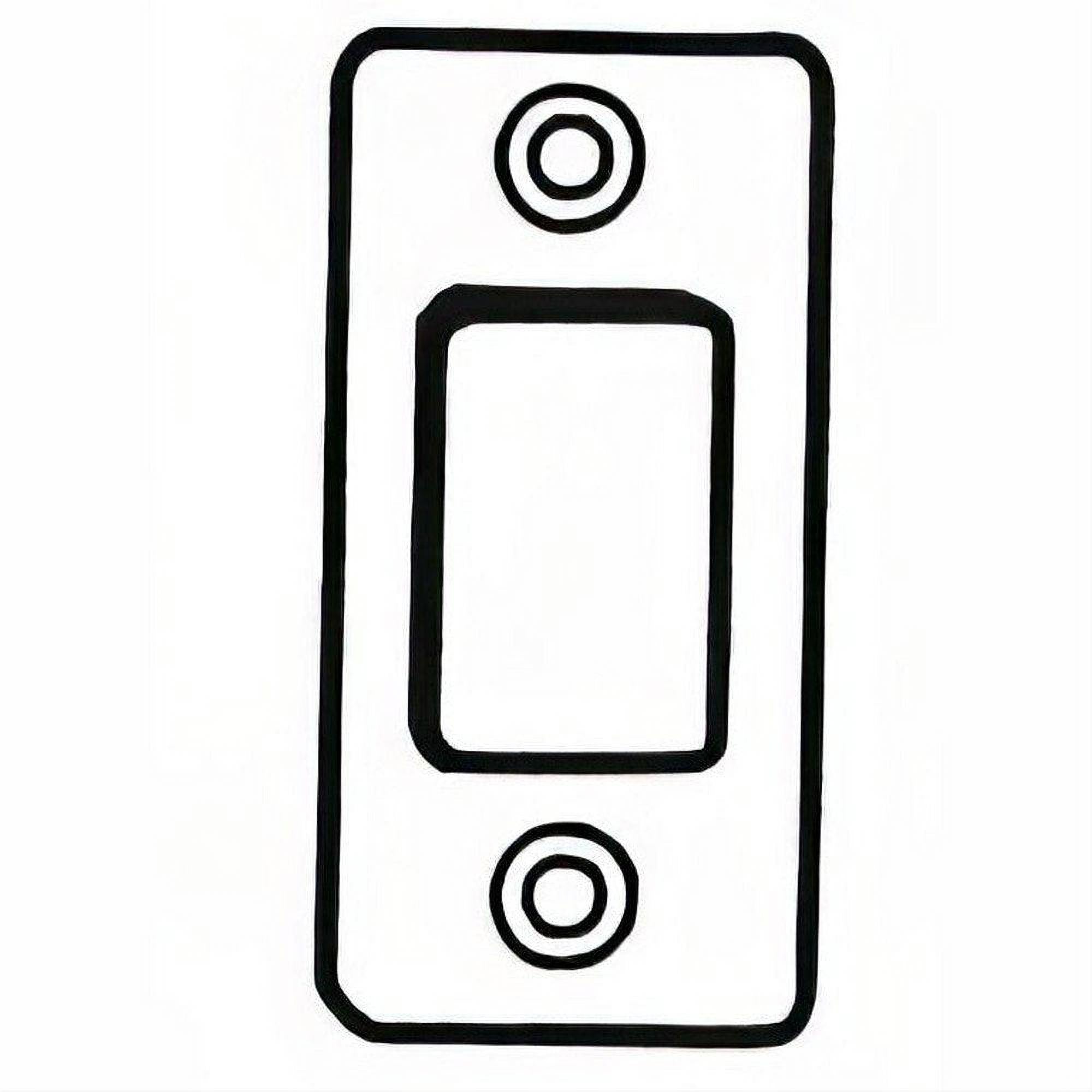 Better Home Products RCDBSTDB RCDBST 1" X 2-1/4" Round Corner Deadbolt Strike Dark Bronze