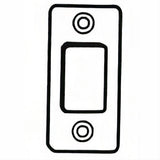 Better Home Products RCDBSTDC RCDBST 1" X 2-1/4" Round Corner Deadbolt Strike Satin Nickel