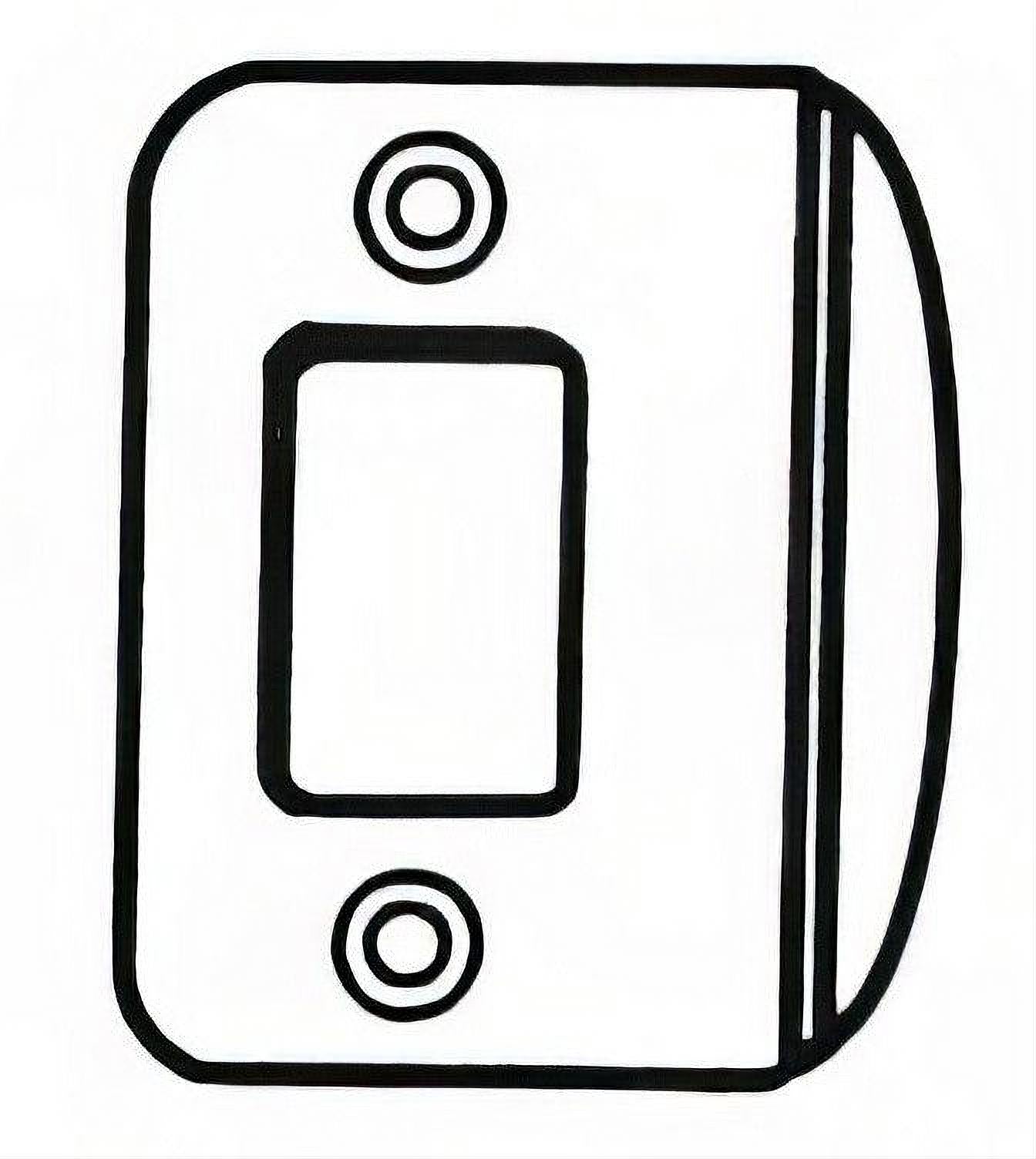 Better Home Products RCFLDBCH RCFLDB 1-3/4" x 2-1/4" Round Corner Full Lip Deadbolt Strike Plate Chrome