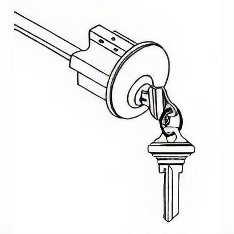 Better Home Products SKCCYLDBLTCH SKCCYLDBLT SC1 Low Profile Deadbolt Cylinder Assembly with 2 Keys Chrome