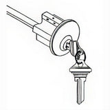 Better Home Products SKCCYLDBLTDB SKCCYLDBLT SC1 Low Profile Deadbolt Cylinder Assembly with 2 Keys Dark Bronze